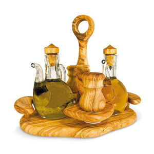 Set na olej, ocet, sůl a pepř 19 x 21 x 17cm