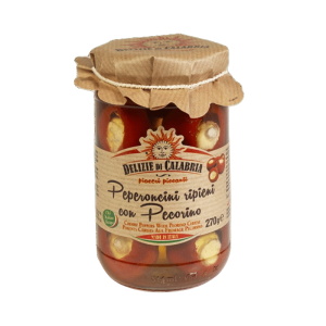Chilli papričky plněné sýrem Pecorino 270g
