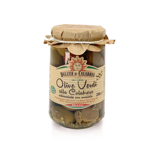 Drcené zelené olivy s peckou 280g