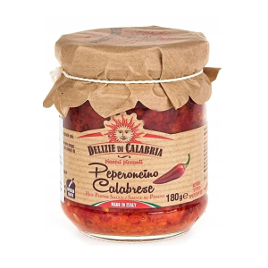 Kalábrijské chilli papričky krájené  180g
