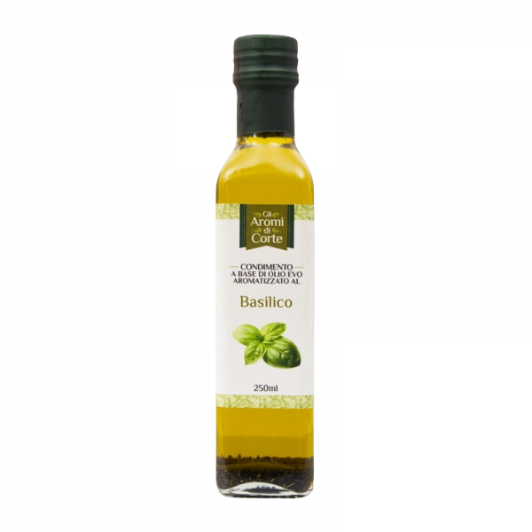 Ochucený extrapanenský olivový olej s bazalkou 250ml