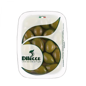Olivy zelené Cerignola celé ve slaném nálevu 550g
