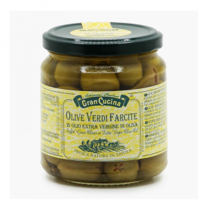 Plněné zelené olivy v olivovém oleji 280g