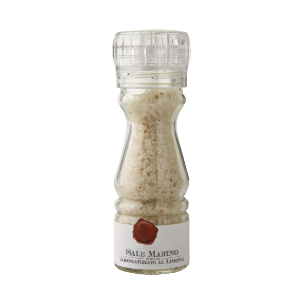 Sicilská mořská sůl ochucená - citrón (mlýnek) 100g