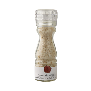 Sicilská mořská sůl ochucená - pomeranč (mlýnek) 100g