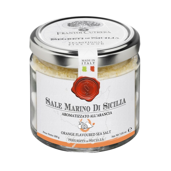 Sicilská mořská sůl ochucená - pomeranč 200g