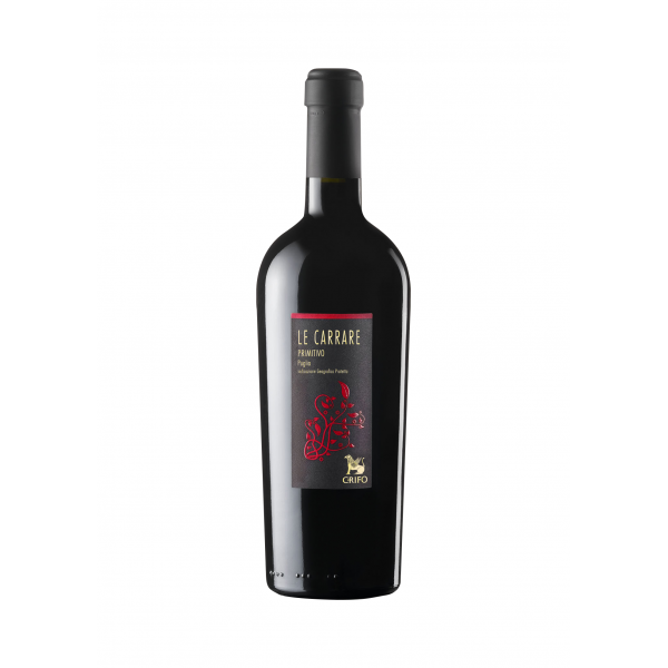 Víno červené Primitivo Puglia Le Carrare 0,75l