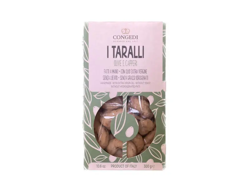CONGEDI Taralli s olivy a kapary 300g