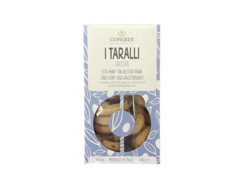 CONGEDI Taralli s fenyklovými semínky 300g