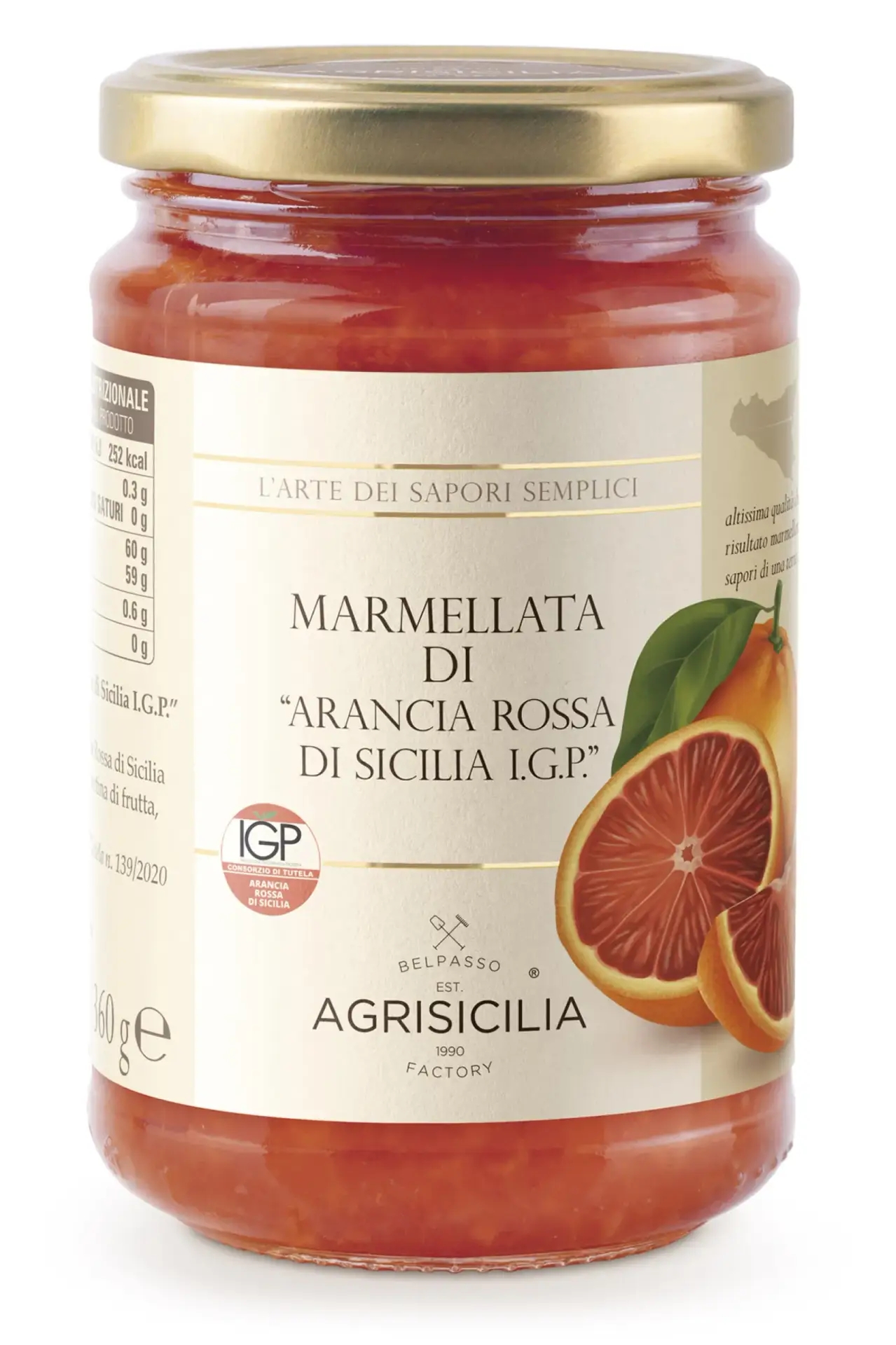 Agrisicilia marmeláda z červeného sicilského pomeranče I.G.P. 360g