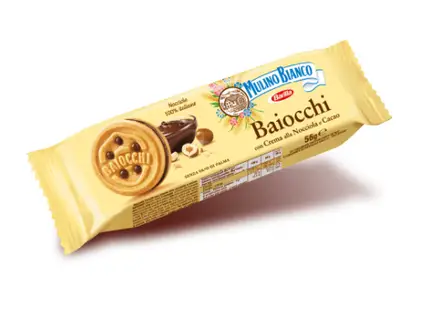 Mulino Bianco Baiocchi s lískooříškovým krémem 28g
